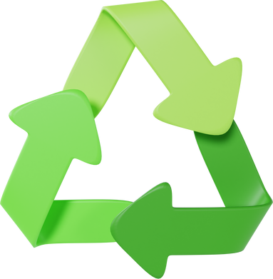 Recycle icon 3D Illustration